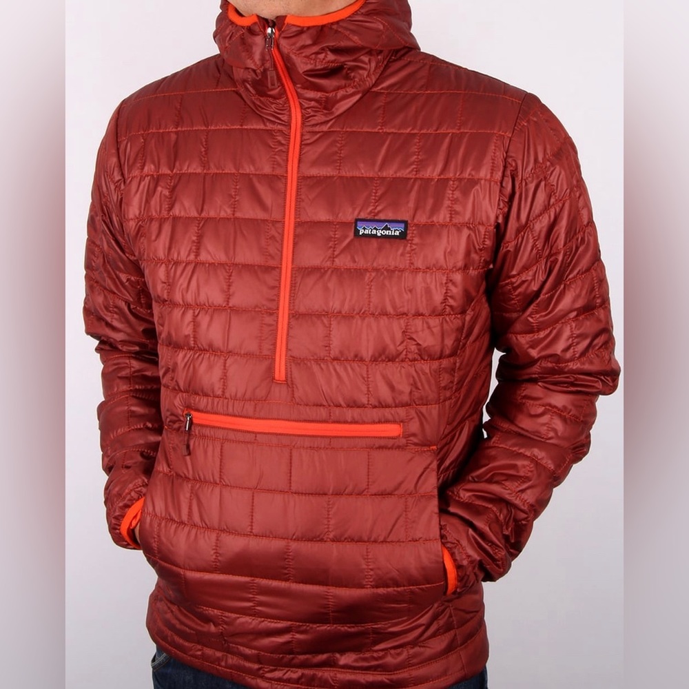 PATAGONIA NANO PUFF BUVY PULLOVER JACKET CINDER RED